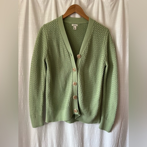 L.L. Bean Sweaters Ll Bean Basketweave Cardigan Poshmark
